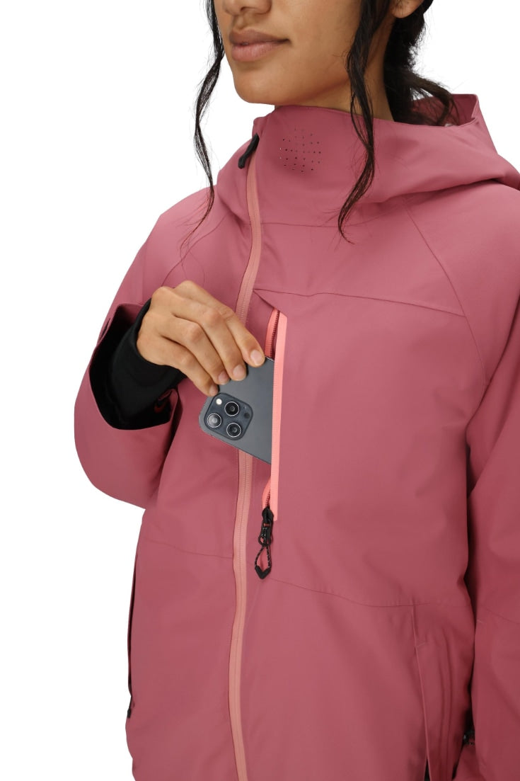 686 ロクハチロク WOMENS HYDRA THERMAGRAPHJACKET ROSEWOOD 25-26 スノーボード ウェア
