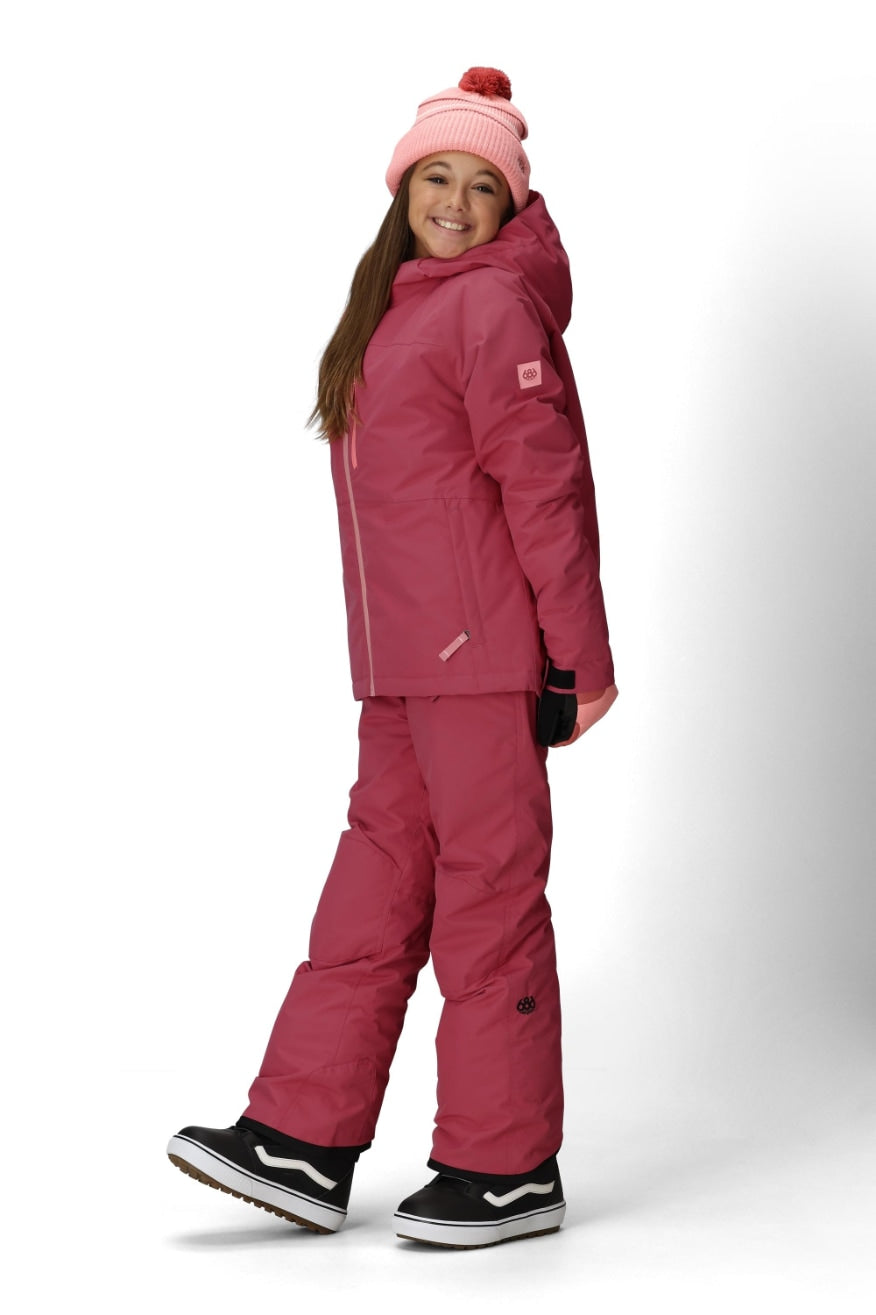 686 ロクハチロク Girls' Hydra Insulated Jacket ROSEWOOD 25-26 スノーボード ウェア
