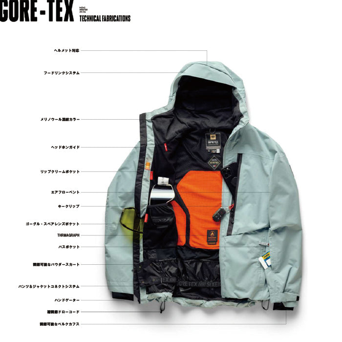 スノーボード ウェア シックスエイトシックス 686 MENS GORE-TEX CORE INSULATED JACKET BLACK 送料無料 日本正規品 予約商品 店頭受け取り可能