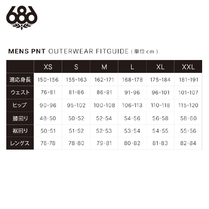 686 ロクハチロク Men's SMARTY? 3-in-1 Cargo Pant CHARCOAL 25-26 スノーボード ウェア