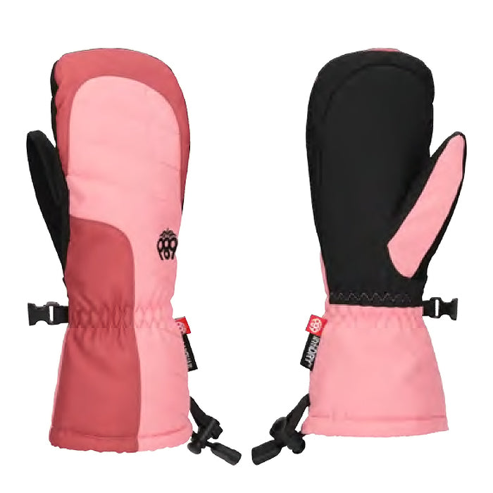 スノーボード グローブ シックスエイトシックス 686 Youth Unisex Heat Insulated Mitt GERANIUM PINK 25-26 送料無料 日本正規品