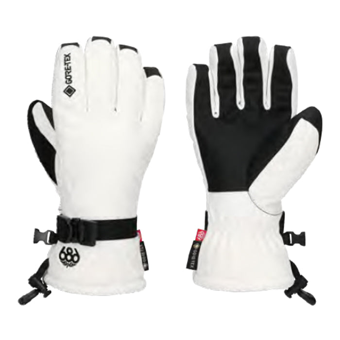スノーボード グローブ シックスエイトシックス 686 WOMENS GORE-TEX LINEAR GLOVE WHITE 25-26 送料無料 日本正規品 予約商品 店頭受け取り可能