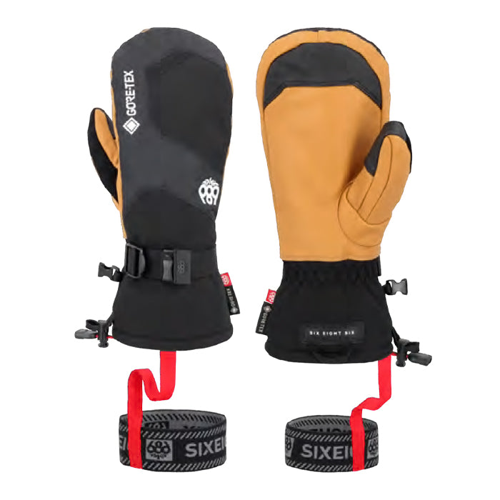 スノーボード グローブ シックスエイトシックス 686 686 MENS GORE-TEX LEATHER LINEAR MITT NATURAL 25-26 送料無料 日本正規品 予約商品 店頭受け取り可能