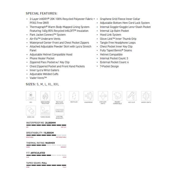 686 ロクハチロク MENS HYDRA THERMAGRAPH JACKET YELLOW GOLD 25-26 スノーボード ウェア