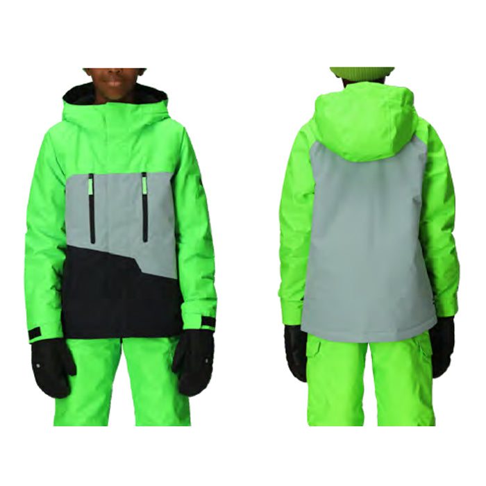 スノーボード ウェア シックスエイトシックス 686 Boys'GeoInsulatedJacketBOREALISGREENCOLORBLOCK 送料無料 日本正規品 予約商品 店頭受け取り可能