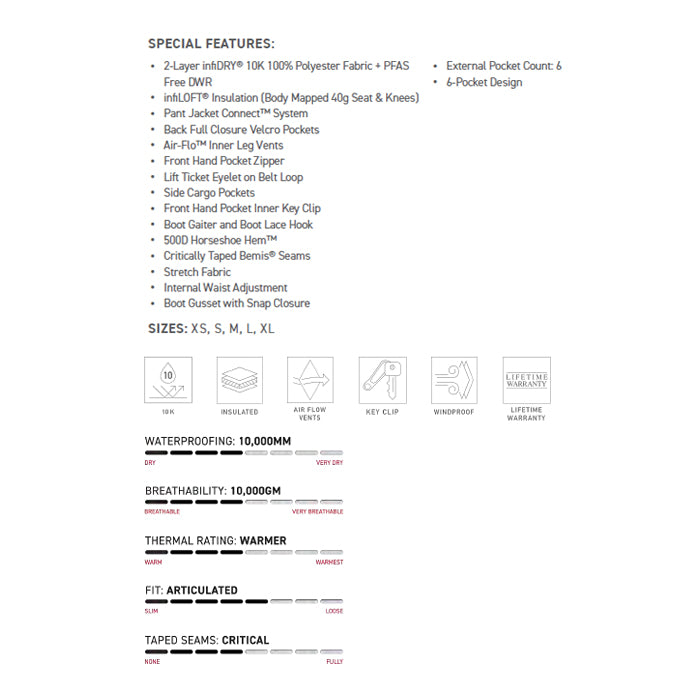 686 ロクハチロク WOMENS AURA INSULATED CARGO PANT WHITE 25-26 スノーボード ウェア