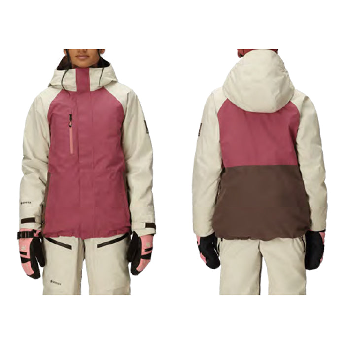 スノーボード ウェア シックスエイトシックス 686 WOMENS GORE-TEX WILLOW INSULATED JACKET ROSEWOOD COLORBLOCK 送料無料 日本正規品 予約商品 店頭受け取り可能