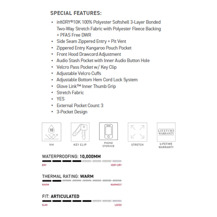 686 ロクハチロク Men's Waterproof Hoody SMOKE MOUNTAIN PRINT 25-26 スノーボード ウェア