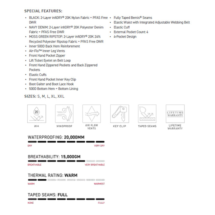 686 ロクハチロク MENS DOJO SHELL PANT BLACK 25-26 スノーボード ウェア