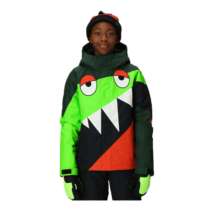 スノーボード ウェア シックスエイトシックス 686 BOYSSNAGGLETOOTHOWENINSULATEDJACKETBOREALISGREENCOLORBLOCK 送料無料 日本正規品 予約商品 店頭受け取り可能