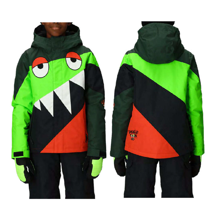 スノーボード ウェア シックスエイトシックス 686 BOYSSNAGGLETOOTHOWENINSULATEDJACKETBOREALISGREENCOLORBLOCK 送料無料 日本正規品 予約商品 店頭受け取り可能