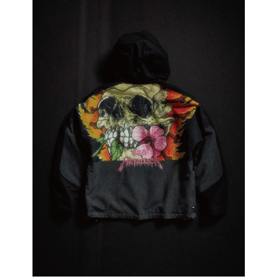 686 ウェア ロクハチロク WOMENS METALLICA BURNING SKULL INSULATED JACKET METALLICA BLACK COLORBLOCK M6WN348 26-27 スノーボードウェア 日本正規品