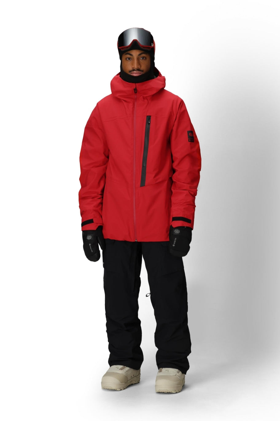 686 ロクハチロク MENS GORE-TEX GT THERMAGRAPHJACKET TRUE RED 25-26 スノーボード ウェア