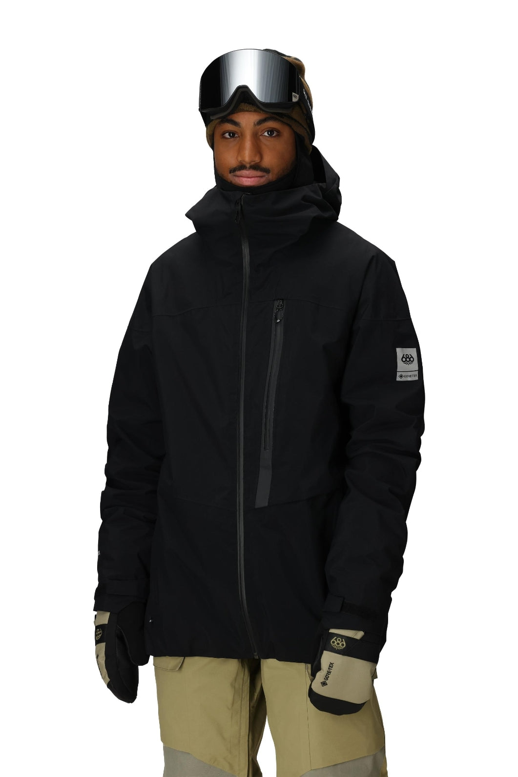 686 ロクハチロク MENS GORE-TEX GT THERMAGRAPHJACKET BLACK 25-26 スノーボード ウェア