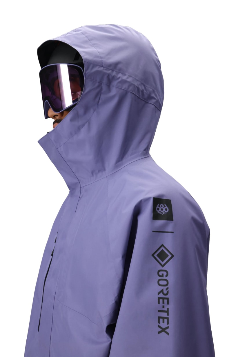 686 ロクハチロク MENS GORE-TEX CORE SHELL JACKET PURPLE DAWN 25-26 スノーボード ウェア
