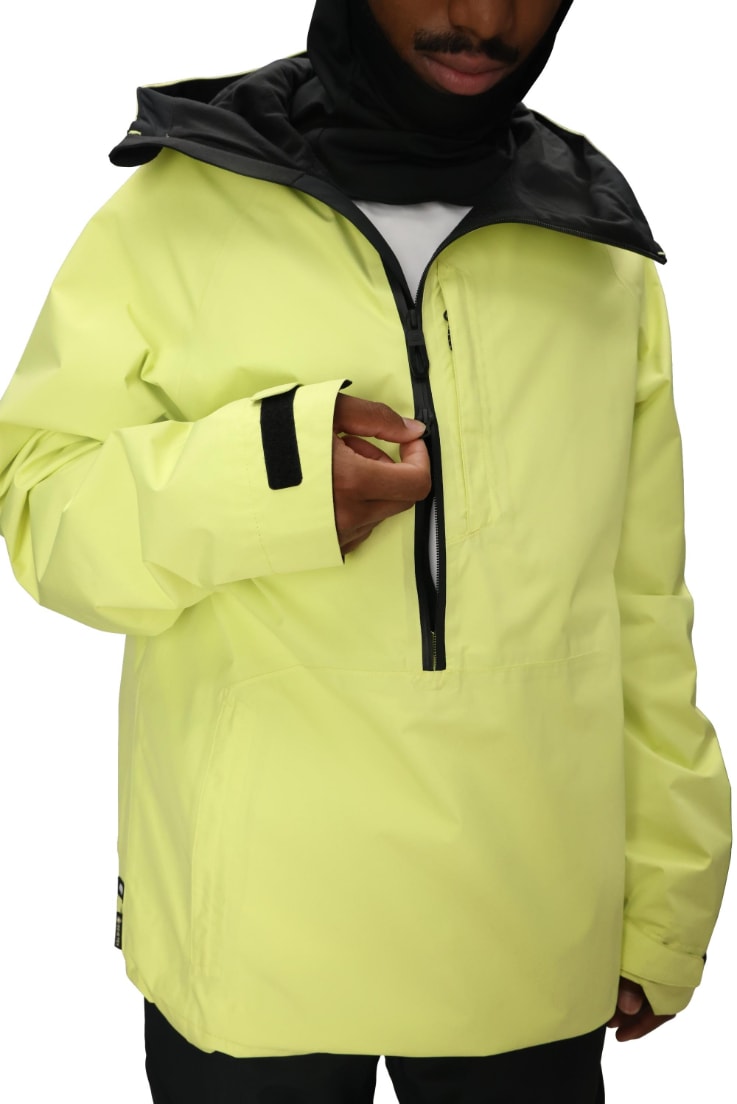 686 ロクハチロク MENS GORE-TEX FRAGMENT SHELL ANORAK DUSTY LIME 25-26 スノーボード ウェア