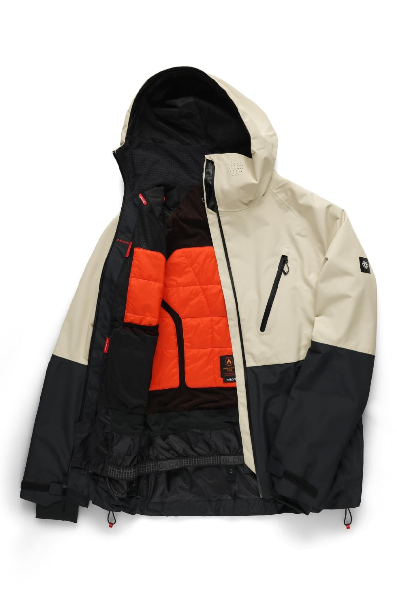 686 ロクハチロク MENS HYDRA THERMAGRAPH JACKET LIMESTONE COLORBLOCK 25-26 スノーボード ウェア