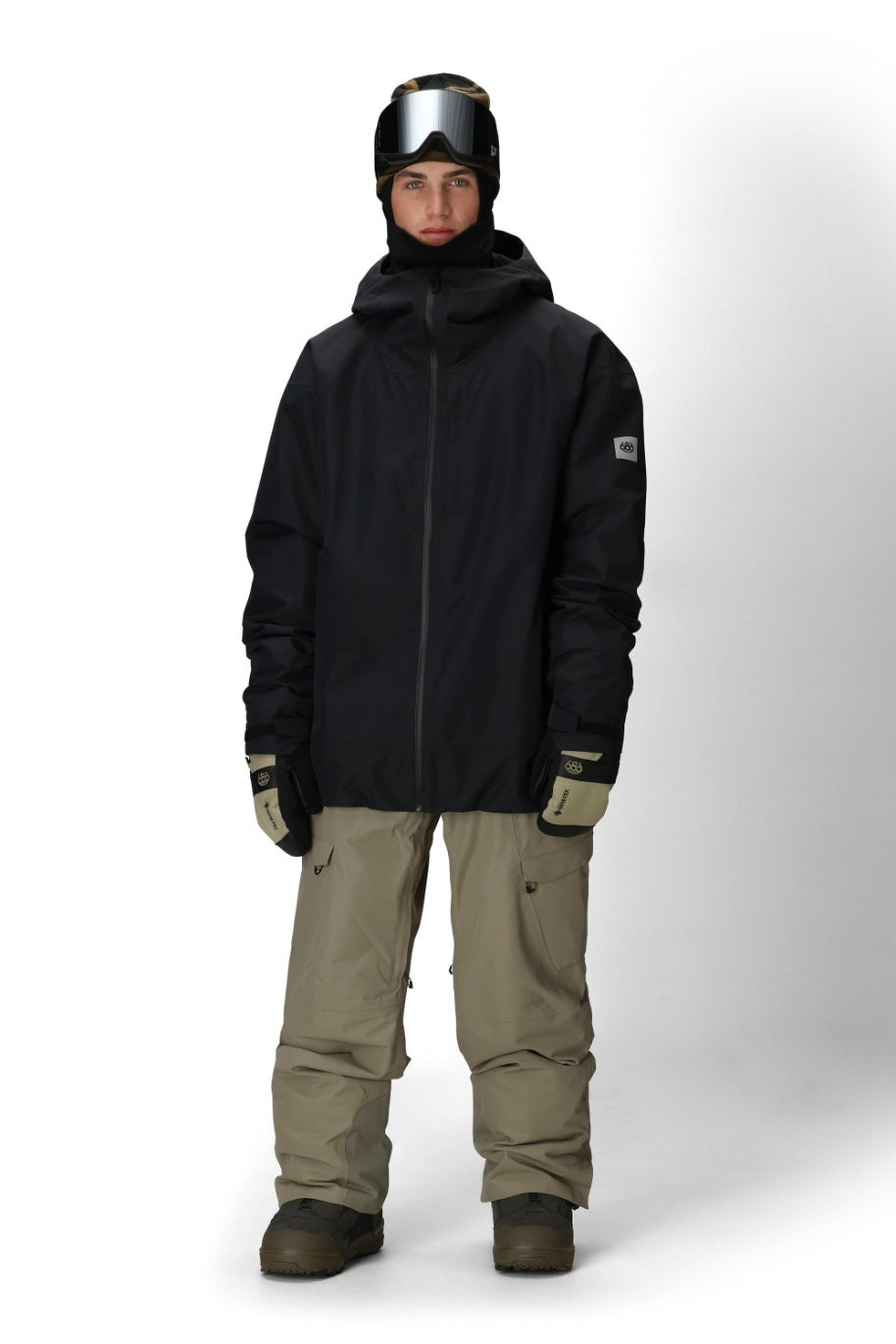 686 ロクハチロク MENS GATEWAY SHELL JACKET BLACK 25-26 スノーボード ウェア
