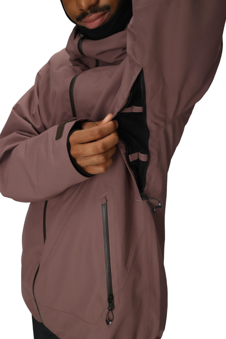 686 ロクハチロク MENS GATEWAY SHELL JACKET PEPPERCORN 25-26 スノーボード ウェア