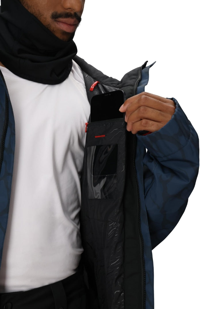 686 ロクハチロク MENS FOUNDATION INSULATED JACKET NAVY FRACTURED COLORBLOCK 25-26 スノーボード ウェア