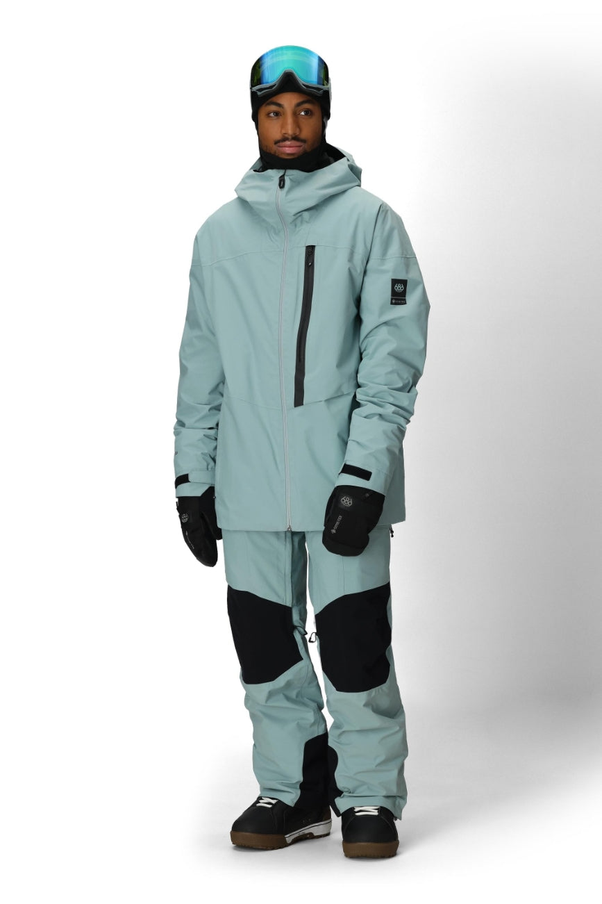 686 ロクハチロク MENS GORE-TEX DISPATCH SHELL PANT DUSTY MARINE COLORBLOCK 25-26 スノーボード ウェア