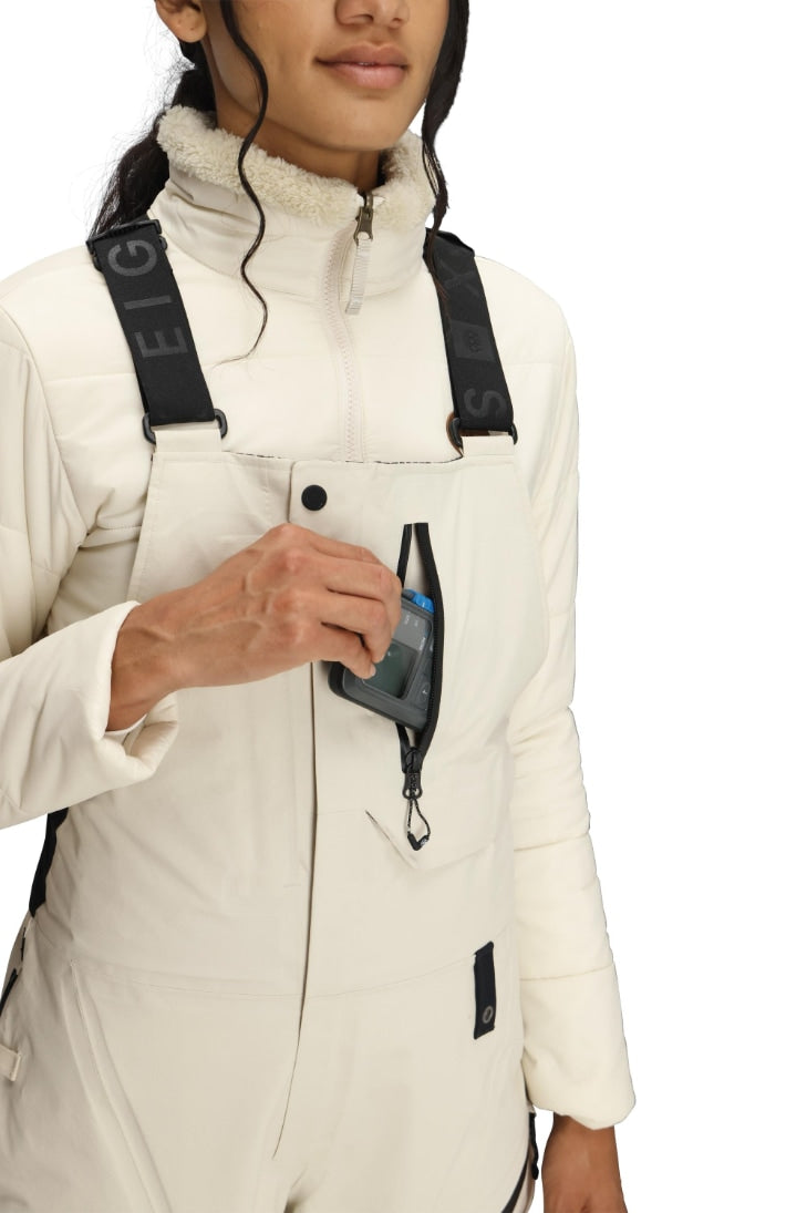 686 ロクハチロク WOMENS GORE-TEX DISPATCH SHELL BIB LIMESTONE 25-26 スノーボード ウェア