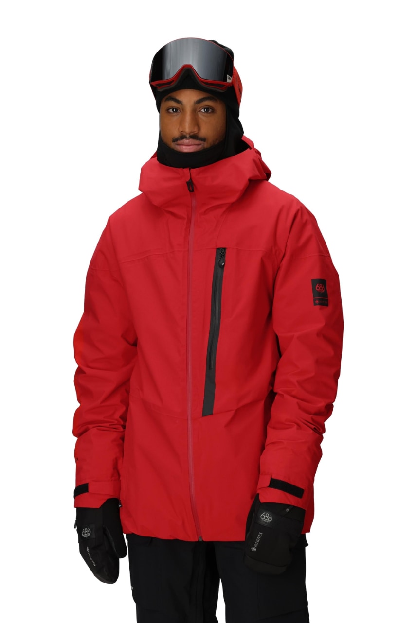 686 ロクハチロク MENS GORE-TEX GT THERMAGRAPHJACKET TRUE RED 25-26 スノーボード ウェア