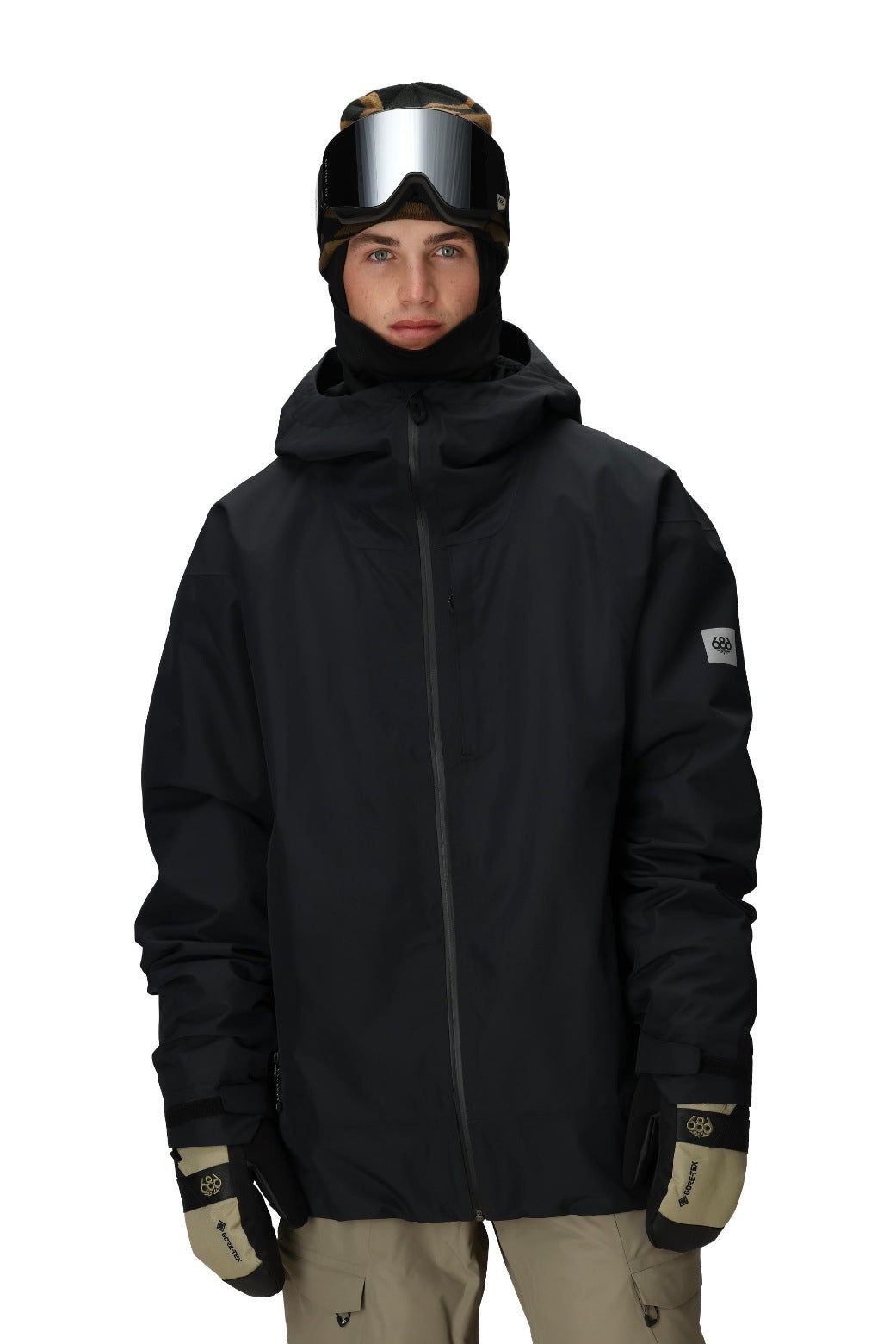 686 ロクハチロク MENS GATEWAY SHELL JACKET BLACK 25-26 スノーボード ウェア