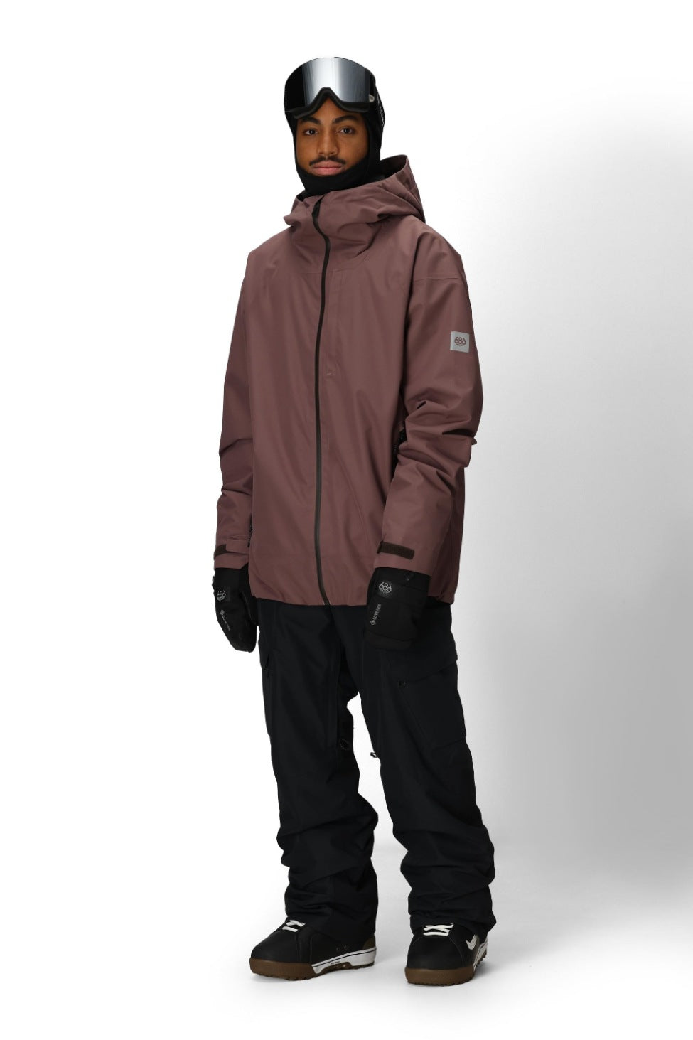 686 ロクハチロク MENS GATEWAY SHELL JACKET PEPPERCORN 25-26 スノーボード ウェア