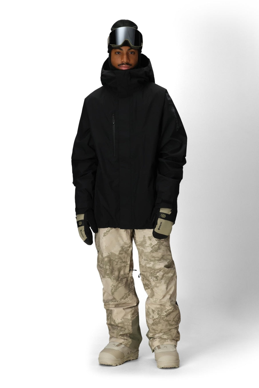 686 ロクハチロク MENS GORE-TEX CORE INSULATED JACKET BLACK 25-26 スノーボード ウェア