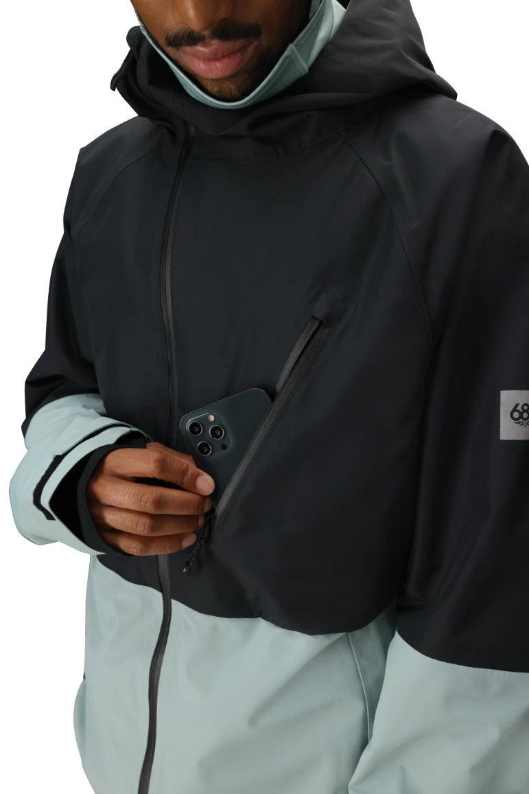 686 ロクハチロク MENS HYDRA THERMAGRAPH JACKET DUSTY MARINE 25-26 スノーボード ウェア