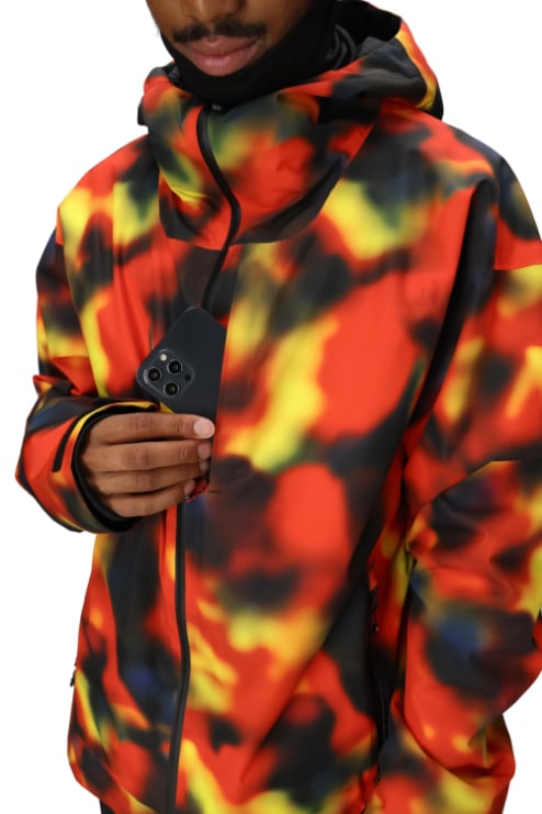 686 ロクハチロク MENS GATEWAY SHELL JACKET RED SOLAR PRINT 25-26 スノーボード ウェア