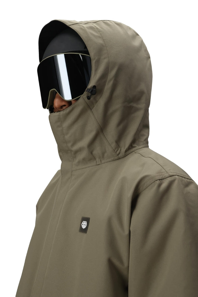 686 ロクハチロク MENS FOUNDATION INSULATED JACKET SAGE COLORBLOCK 25-26 スノーボード ウェア