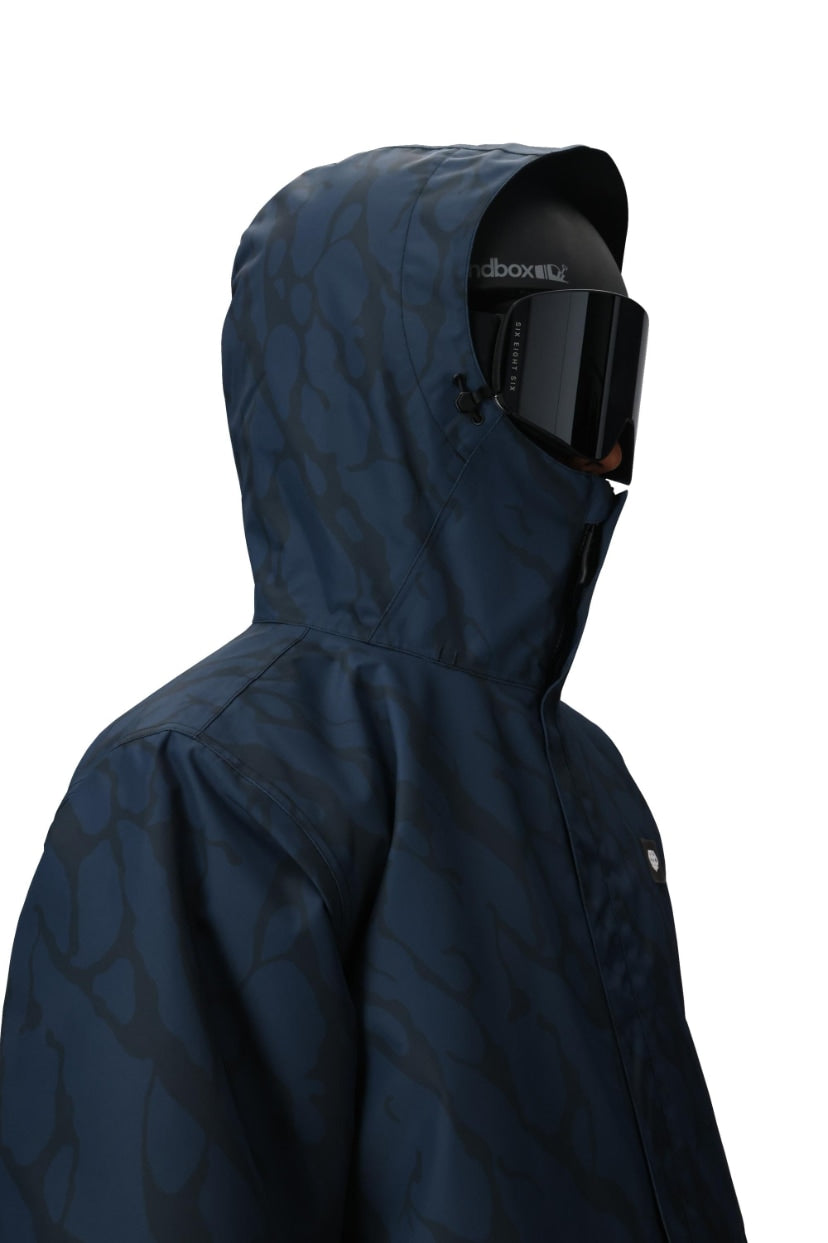 686 ロクハチロク MENS FOUNDATION INSULATED JACKET NAVY FRACTURED COLORBLOCK 25-26 スノーボード ウェア