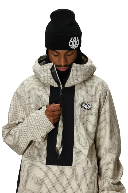 686 ロクハチロク Men's Ghost 2.5L Anorak LIMESTONE RIPSTOP 25-26 スノーボード ウェア