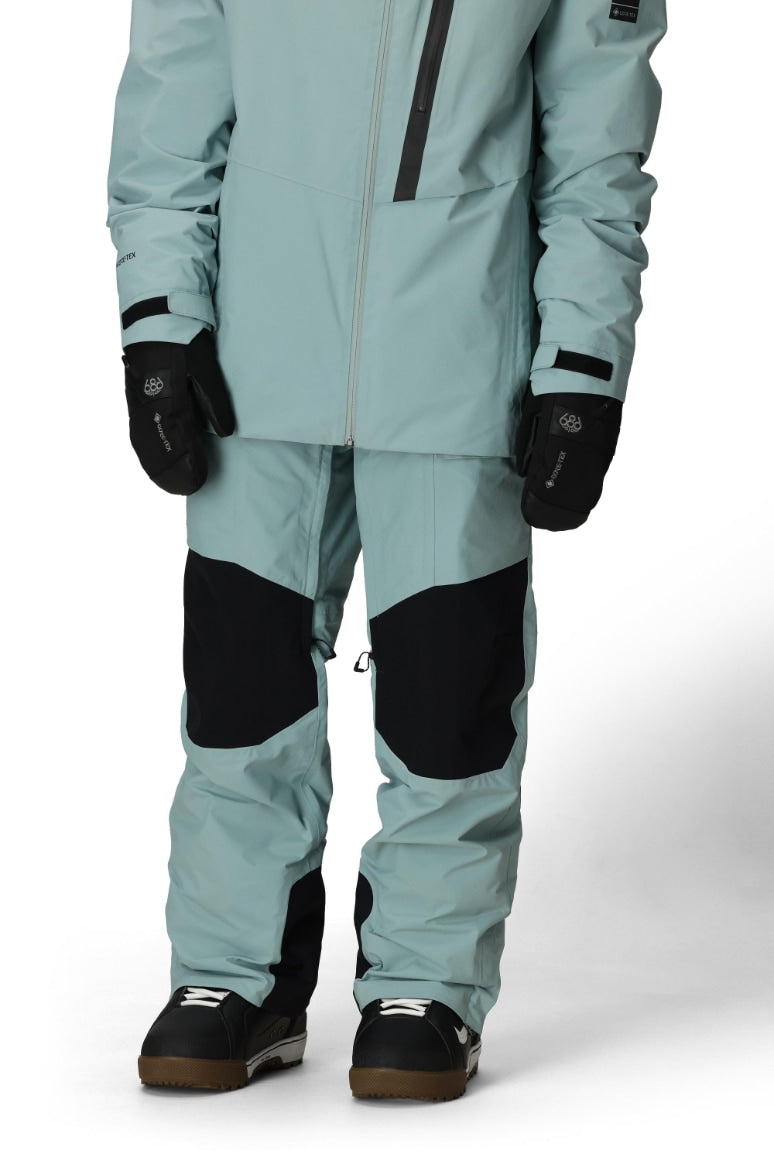 686 ロクハチロク MENS GORE-TEX DISPATCH SHELL PANT DUSTY MARINE COLORBLOCK 25-26 スノーボード ウェア