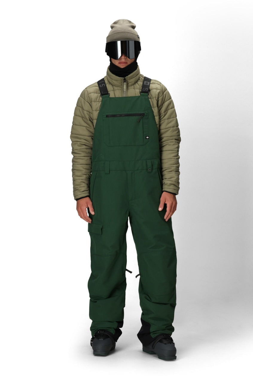 686 ロクハチロク MENS HOT LAP INSULATED BIB MOSS GREEN RIPSTOP 25-26 スノーボード ウェア