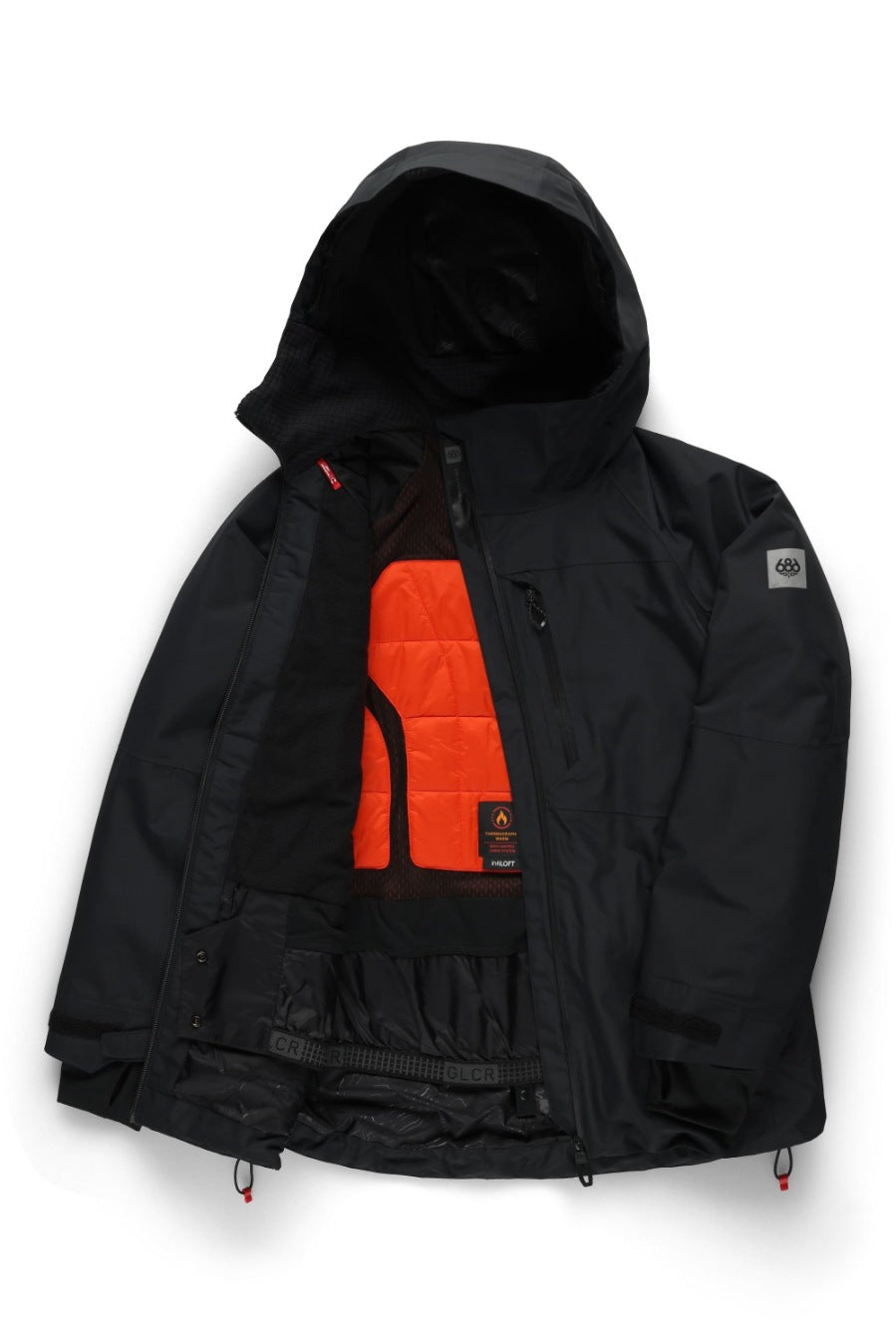 686 ロクハチロク WOMENS HYDRA THERMAGRAPHJACKET BLACK 25-26 スノーボード ウェア