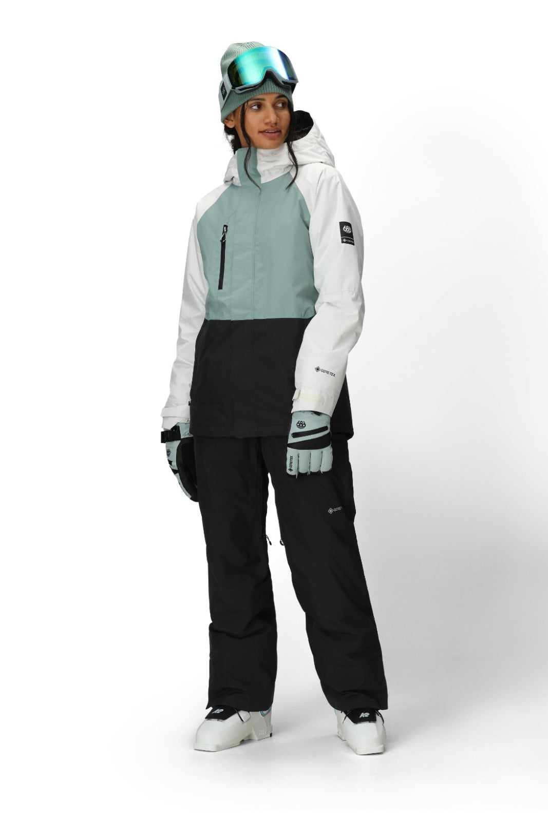 686 ロクハチロク WOMENS GORE-TEX WILLOW INSULATED PANT BLACK 25-26 スノーボード ウェア