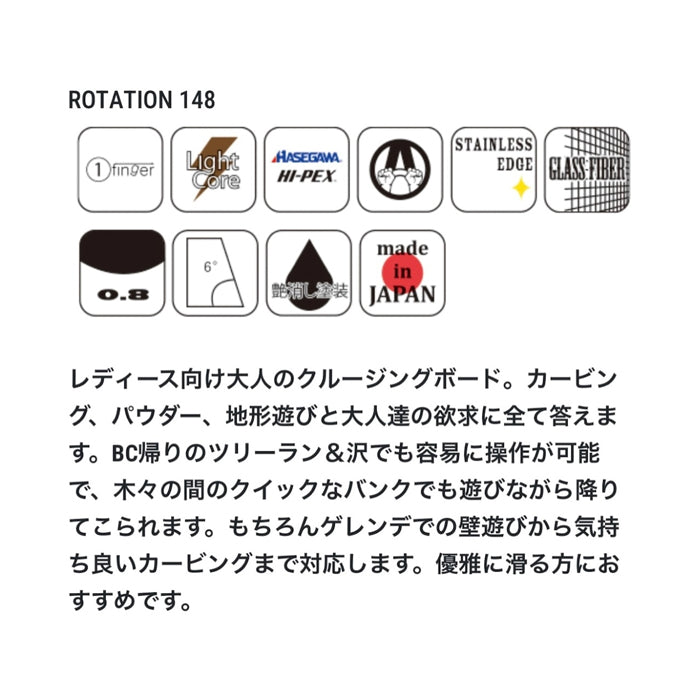 スノーボード ボード アティロム ATIROM ROTATION BLK 25-26 送料無料 日本正規品 予約商品 店頭受け取り可能