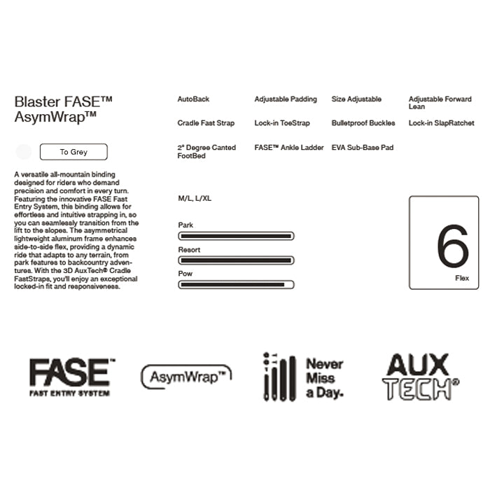 スノーボード ビンディング BATALEON BLASTER AW FASE TO GREY 25-26 送料無料 日本正規品 予約商品 店頭受け取り可能