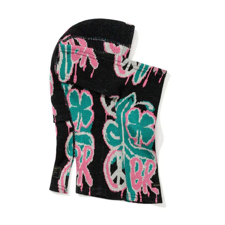 スノーボード バラクラバ ビーエスラビット BSRABBIT PEACE BR JACQUARD BALACLAVA BLACK 25-26 送料無料 日本正規品 予約商品 店頭受け取り可能