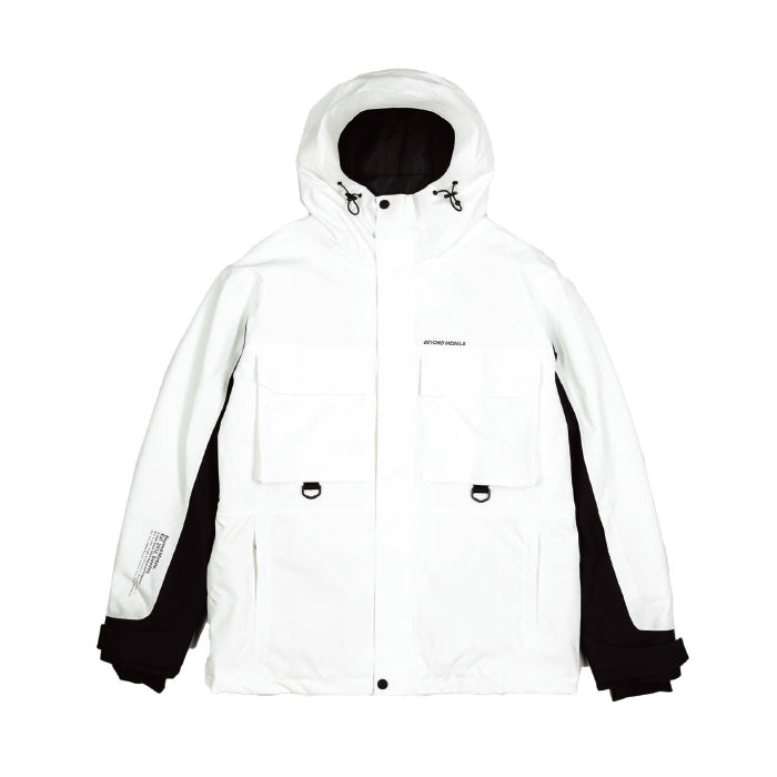 スノーボード ウェア ビヨンドメダルズ BEYOND MEDALS Cargo Jacket 2L White 送料無料 日本正規品 予約商品 店頭受け取り可能
