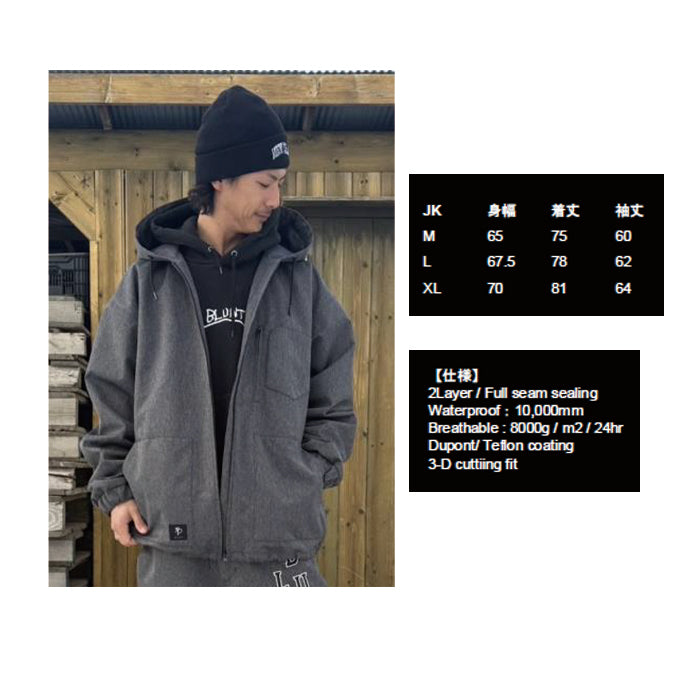スノーボード ウェア ブラント BLUNT Street JK BLACK 送料無料 日本正規品 予約商品 店頭受け取り可能