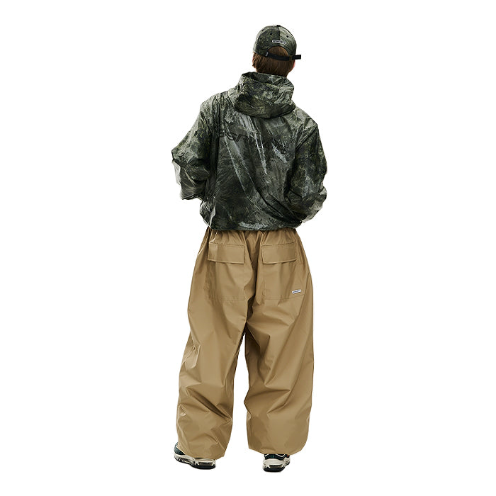 スノーボード ウェア ビーエスラビット BSRABBIT BSRWAVE BRUSHED DYE HOODED JACKET KHAKI 25-26 日本正規品