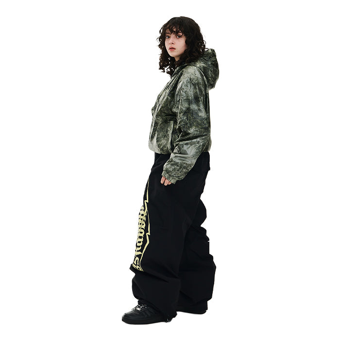 スノーボード ウェア ビーエスラビット BSRABBIT BSRWAVE BRUSHED DYE HOODED JACKET KHAKI 25-26 日本正規品
