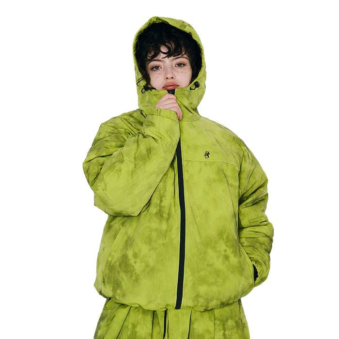 スノーボード ウェア ビーエスラビット BSRABBIT DSXBS LIGHT HOODED DOWN PADDING JUMPER RIP STOP LIME 25-26 送料無料 日本正規品