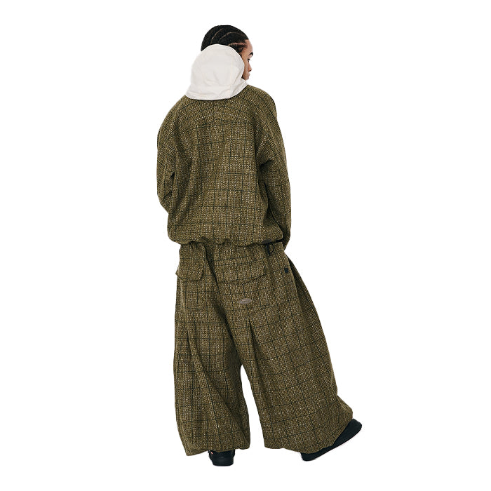 スノーボード ウェア ビーエスラビット BSRABBIT DSXBS CLASSIC WOOL HOODED JACKET KHAKI CHECK 25-26 送料無料 日本正規品