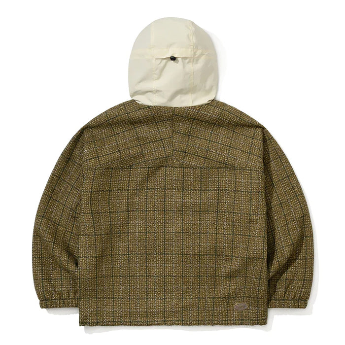 スノーボード ウェア ビーエスラビット BSRABBIT DSXBS CLASSIC WOOL HOODED JACKET KHAKI CHECK 25-26 送料無料 日本正規品