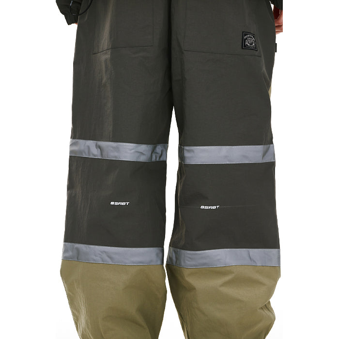 スノーボード ウェア ビーエスラビット BSRABBIT ORIGINAL POT-X REFLECTIVE WIDE JOGGER PANTS KHAKI 25-26 送料無料 日本正規品
